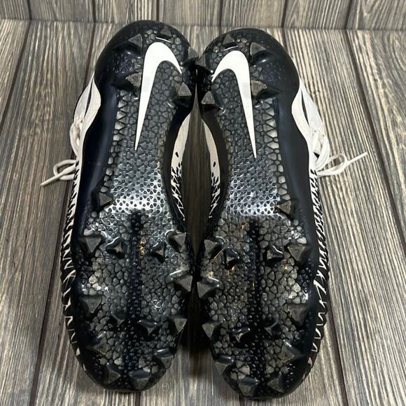 Nike Force Savage Elite TD Men Football Cleats White Black Size 11.5 High Top - Picture 8 of 10
